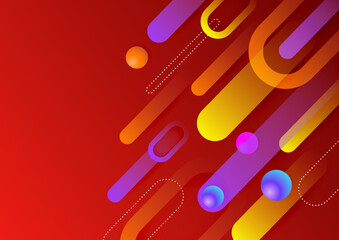 Abstract colorful geometric vector gradient background