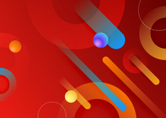 Abstract colorful geometric vector gradient background