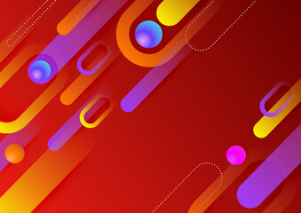 Abstract colorful geometric vector gradient background