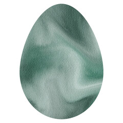 Egg Watercolor. Oval Shape