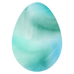 Egg Watercolor. Oval Shape