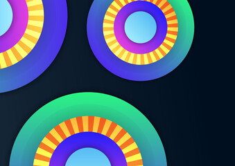 Obraz premium Abstract colorful geometric vector gradient background