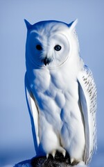 AI-generated Image Of A Snowy Owl Portrait