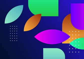 Abstract colorful geometric vector gradient background