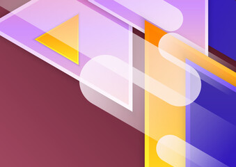Fototapeta premium Abstract colorful geometric vector gradient background