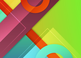 Fototapeta premium Abstract colorful geometric vector gradient background