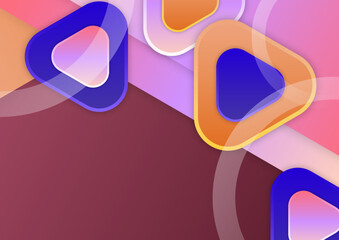 Abstract colorful geometric vector gradient background
