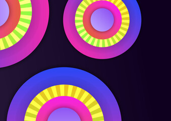 Obraz premium Abstract colorful geometric vector gradient background