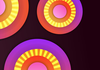 Abstract colorful geometric vector gradient background