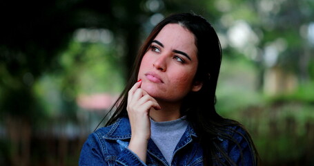 Woman having a creative breakthrough idea