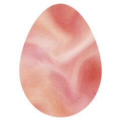 Easter Egg Watercolor. Oval Shape