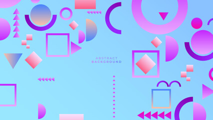 Modern abstract template background design with purple blue and orange gradient