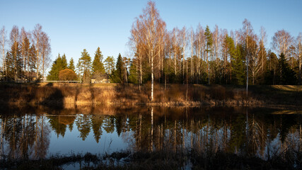 reflection on the water