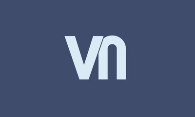  NV VN N V letter creative fonts monogram icon symbol