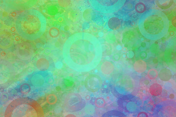 abstract colorful background with circles