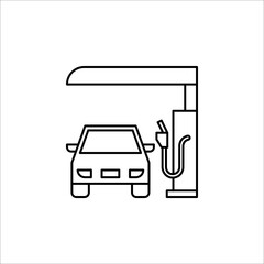 Fuel pump icon. gas station Vector illustration isolated on white background.