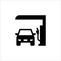 Fuel pump icon. gas station Vector illustration isolated on white background.