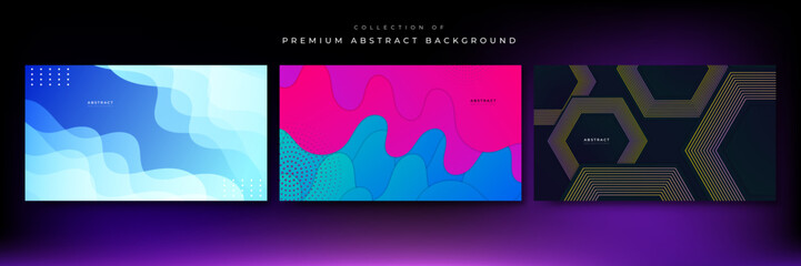 Modern gradient abstract colorful design background