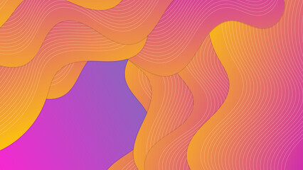 Modern gradient orange and pink gradient abstract colorful design background