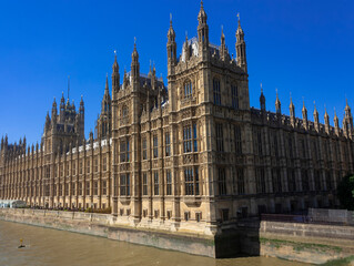 Fototapeta na wymiar A partial view of the houses of parliament