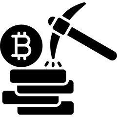 Bitcoin Mining Icon