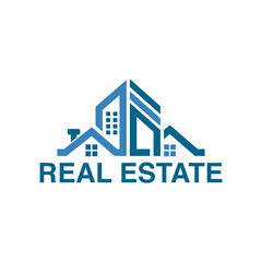 minimalist real estate, home, building house properties logo Vector Template