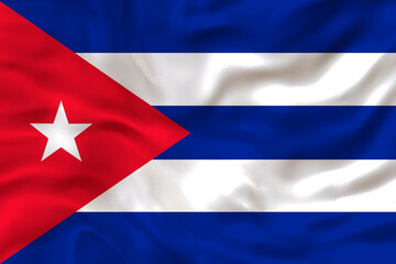 National flag  of Cuba. Background  with flag  of Cuba