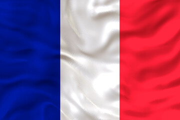 National flag of  Saint Martin. Background  with flag of Saint Martin.