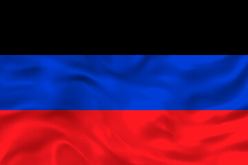 National flag of Donetsk People's Republic. Background  with flag of Donetsk People's Republic.