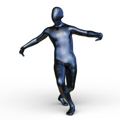 ポーズをとる男性