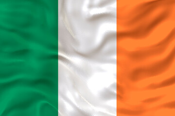 Obraz premium National flag of Ireland. Background with flag of Ireland