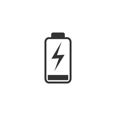 Full battery icon vector illustration flat sign