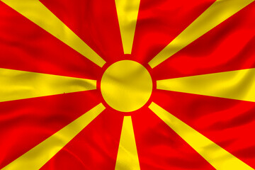 National flag of Macedonia.. Background  with flag of Macedonia.