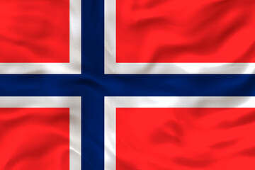 Fototapeta premium . National flag of Svalbard. Background with flag of Svalbard.