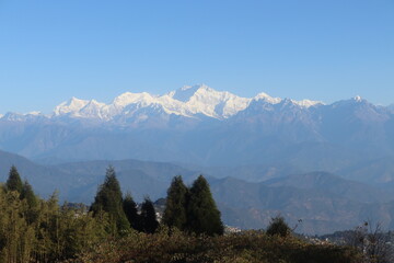 Kanchenjunga View from Tiger Hill, Darjeeling, West Bengal, India