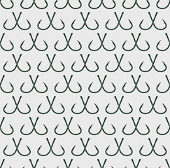 fishing hook background / fishing theme seamless pattern