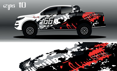 abstract background design for car wrap of 4x4 truck, rally, van, suv and other cars