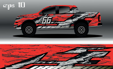 abstract background design for car wrap of 4x4 truck, rally, van, suv and other cars