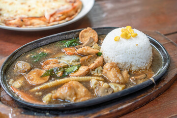 Homemade Vegetables along with other dishes