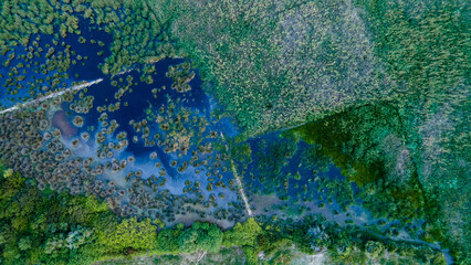 aerial views with 4k drone, centinal direction of rocks and sea.