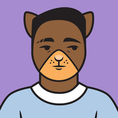 Will character avatar cat millennial hipster icon