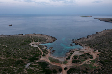 4k drone aerial views of pristine beaches on the coast of Europe