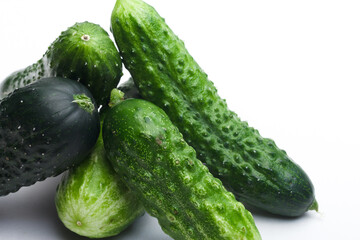 Cucumber vegetable isolated on white background