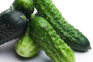 Cucumber vegetable isolated on white background
