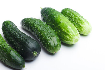 Cucumber vegetable isolated on white background