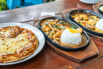 Homemade pizza and other culinary spot