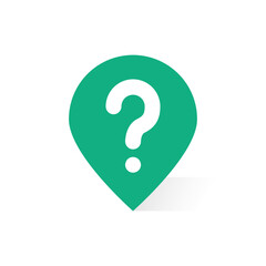 green geotag icon like finding the right place