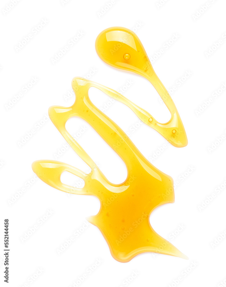 Sticker Sweet honey drop isolated on white background