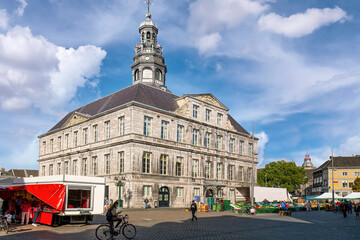 Maastricht Holland, Marktplatz mit Rathaus