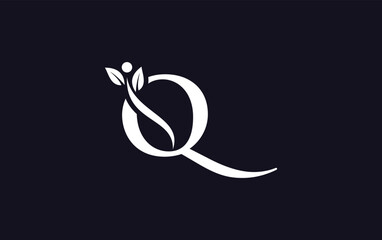 Nutrition and healthy logo design vector. Medical and doctor suggestion nutrition and healthy sign and logo symbol with the letters